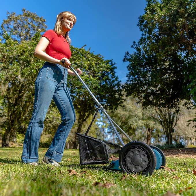 American Lawn Mower 1604-16 16" 5-Blade Reel Mower with Grass Catcher