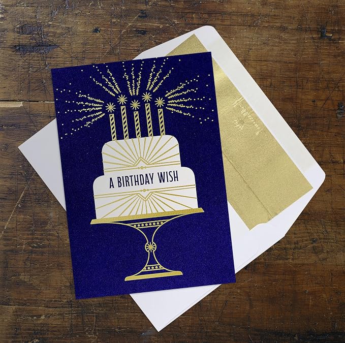 Hallmark Business Bulk 25 Pack Birthday Cards for Employees & Customers (Birthday Wish), 5 x 7 Cards, Message Inside, Envelopes Included