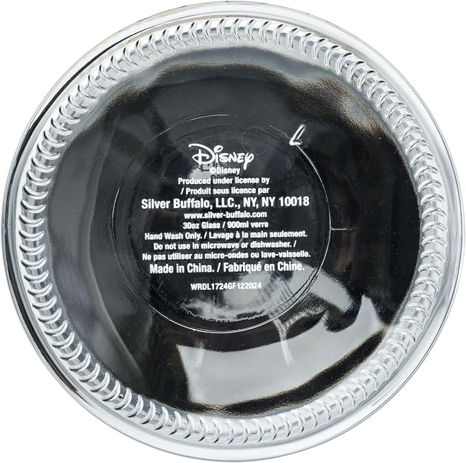 Silver Buffalo Disney Mickey Mouse Style, Glass Jar with Lid | 4 x 4 x 6 Inches