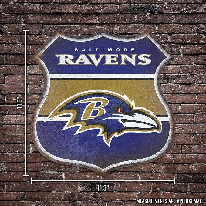 Rico Industries NFL Football San Francisco 49ers Rustic 11.5" Metal Route Sign