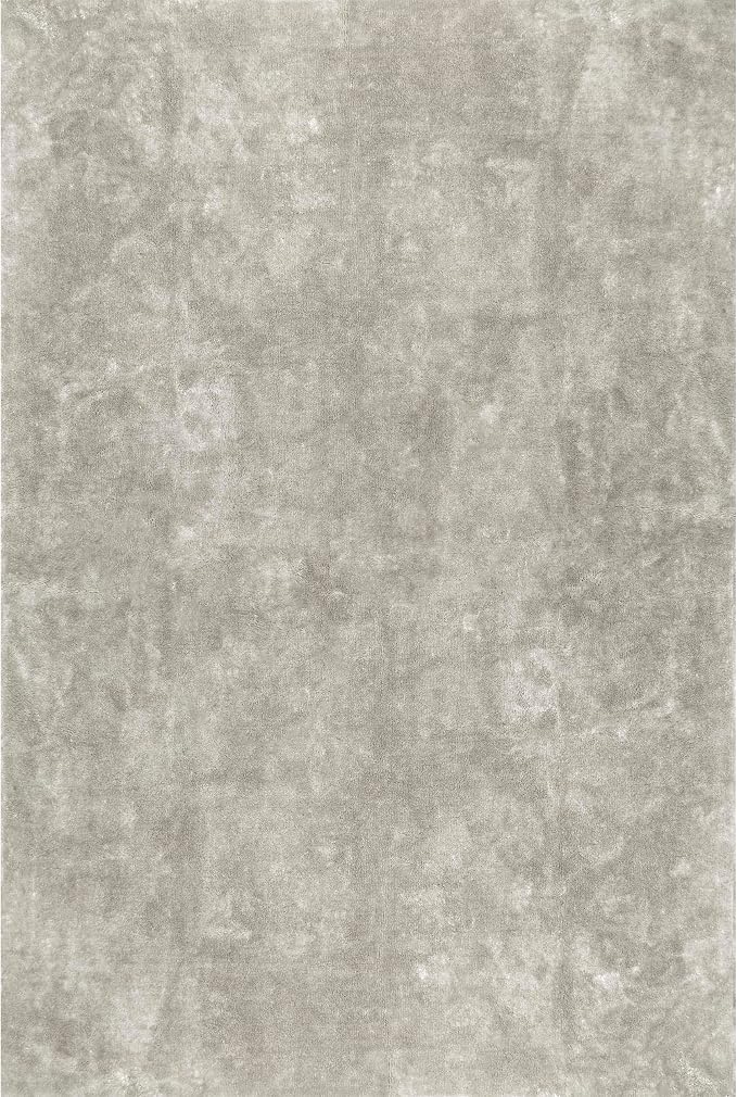 nuLOOM Loni Beige Solid Washable Area Rug, 6' x 9'