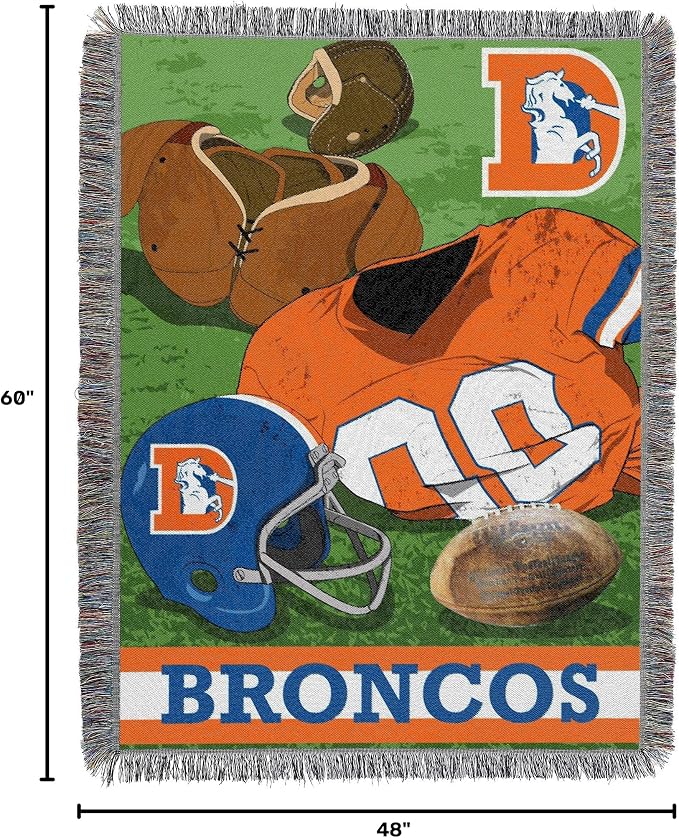 Northwest NFL Woven Tapestry Wall Hanging, 48 x 60 Inches, Officially Licensed, Decorative Fringes