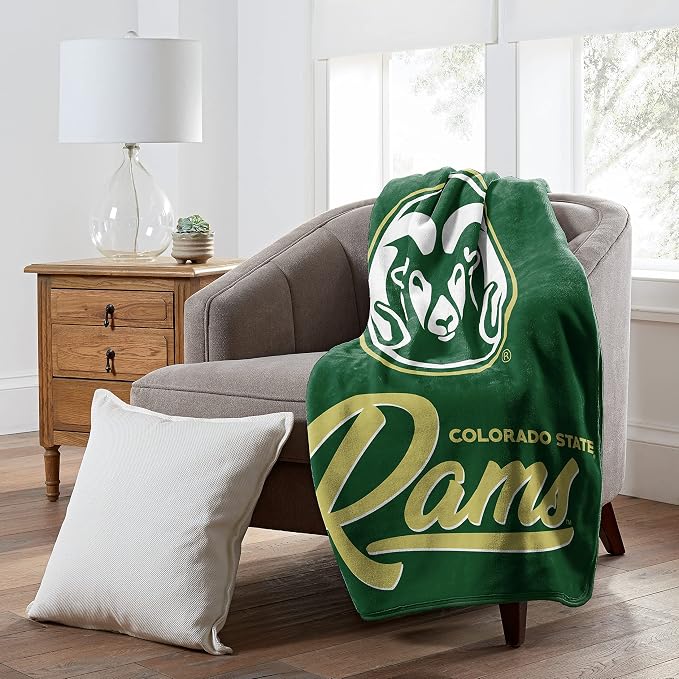 Northwest NCAA Unisex-Adult Raschel Throw Blanket