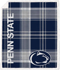 NCAA Penn State Nittany Lions Playmaker Plaid Ultra Cozy Sherpa Throw
