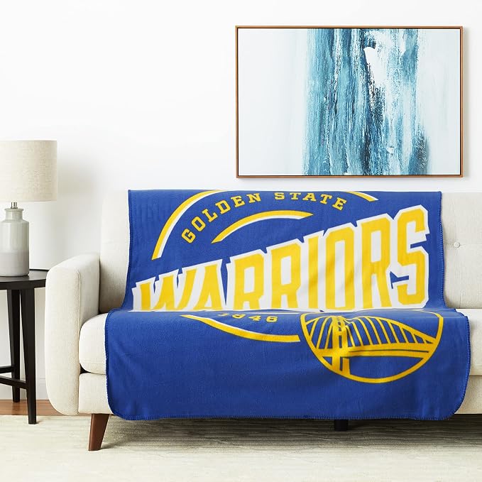 Northwest NBA Golden State Warriors Unisex-Adult Fleece Throw Blanket, 50" x 60", Campaign