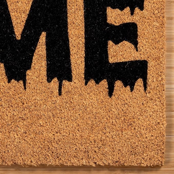 Gertmenian Nightmare Before Christmas Coir Doormat - 2x3 Welcome Mat (2-Pack), Ideal for High Traffic Areas in Front Door, Garage, Entryway - Disney Nightmare Jack Skellington, 80024