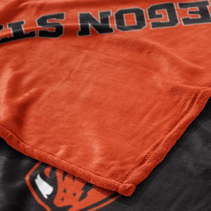 Northwest NCAA Silk Touch Throw Blanket, Ultra Soft Plush Polyester, Lightweight Warm Decorative Fan Gift, 46 x 60 in