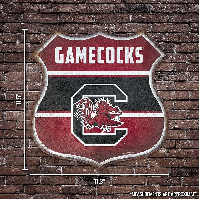Rico Industries NCAA Rustic 11.5" Metal Route Sign Home Décor/Dorm Room