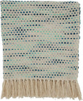 SARO LIFESTYLE Han Collection Confetti Design Throw Blanket, 50" x 60", Blue