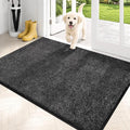 PURRUGS Dirt Trapping Door Mat 31.5" x 47", Non-Slip Machine Washable Entryway Rug, Dog Doormat, Indoor Front Door Mat, Super Absorbent Entry Rug for Muddy Shoes & Paws, Charcoal