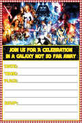 Set of 20 Galactic Adventure-Themed Happy Birthday Invitation Cards & Envelopes – Lightweight (240g), Postcard Style Invites for the Perfect Party Pack