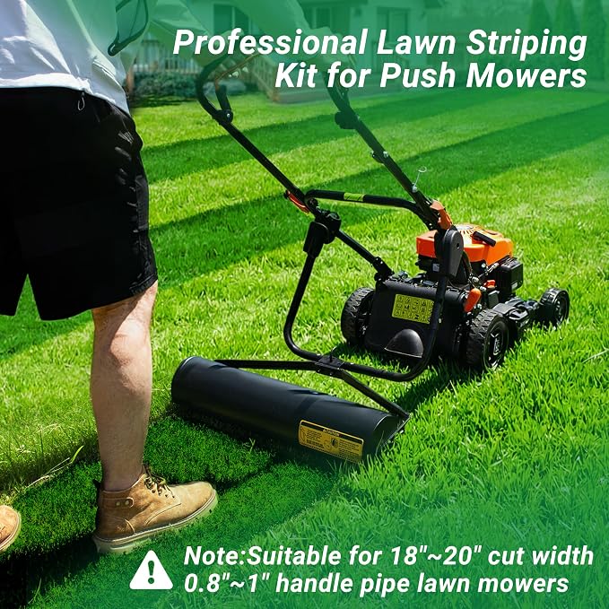 Suchtale Lawn Striping Kit for Push Mowers,Fits Gas or Electric Lawn Mowers | Suitable For 18""-20""Cut Width 0.8""-1""Handle Pipe Lawn Mowers