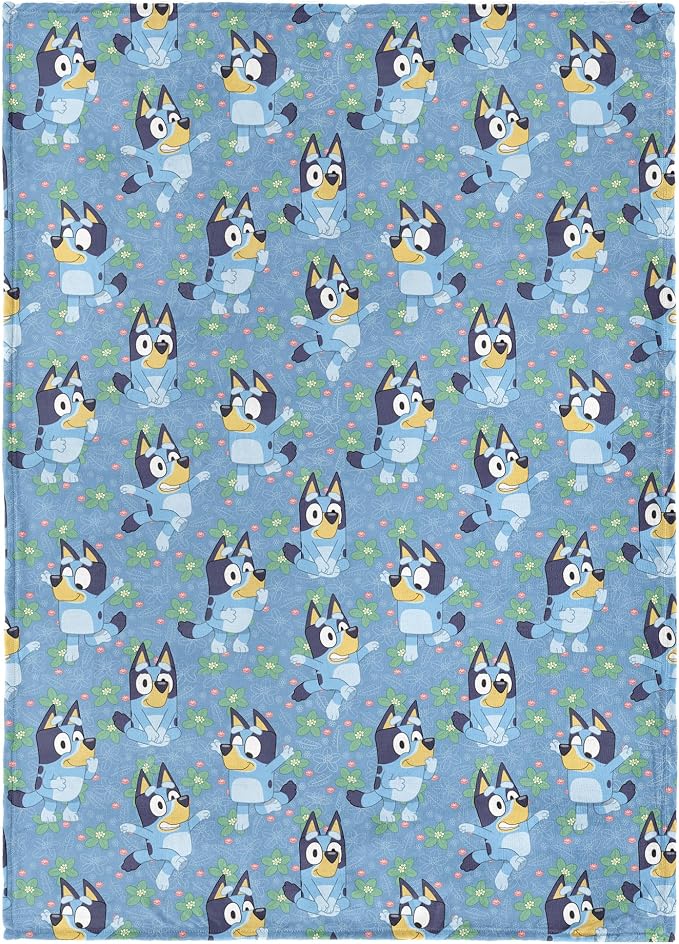 Northwest Bluey Time to Frolic Throw Blanket Oversized Silk Touch Throw, Ultra-Soft Lightweight Fleece Décor, 50 x 70 inches