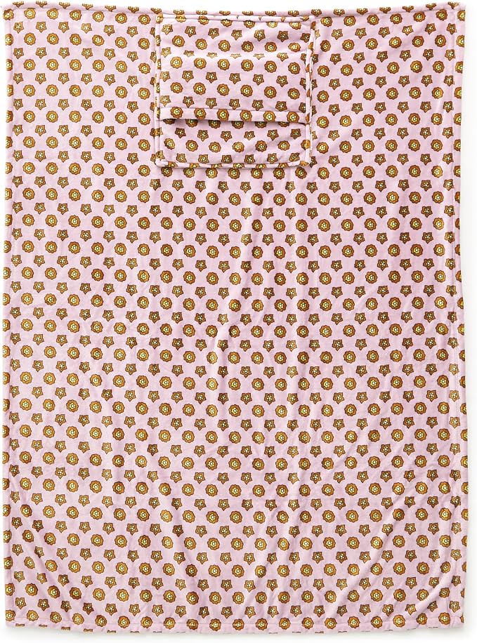 Vera Bradley Women's Fleece Plush Throw Blanket, Mini Flower Dot Lavender Frost, One Size