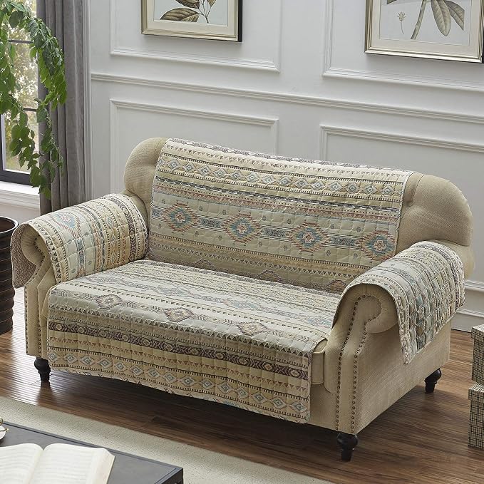 Barefoot Bungalow Phoenix Furniture Slipcover, Loveseat, Tan