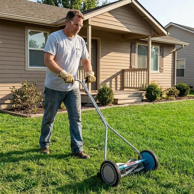 American Lawn Mower 2605-16 16-Inch 5-Blade Reel Lawn Mower with Cover