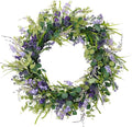 Puleo International 30" Artificial Eucalyptus Floral Spring Door Wreath, Multicolor (2605-W30)