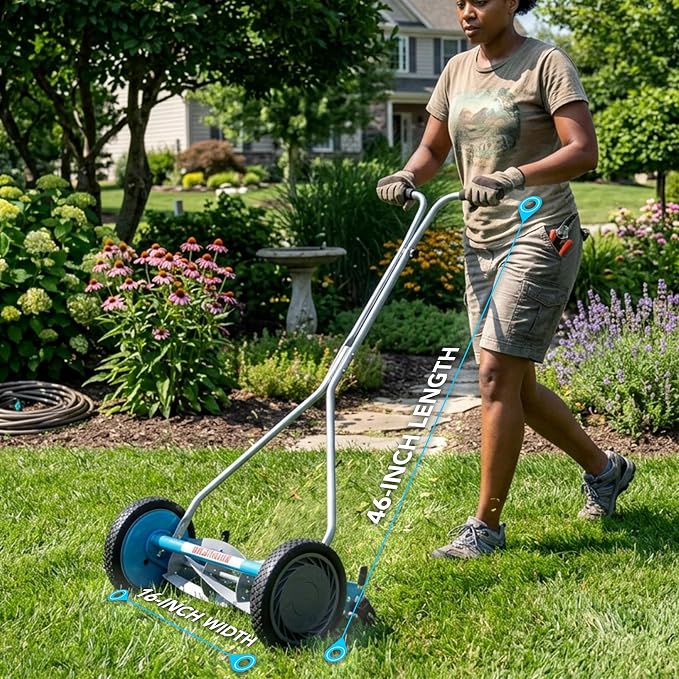 American Lawn Mower 2605-16 16-Inch 5-Blade Reel Lawn Mower with Cover