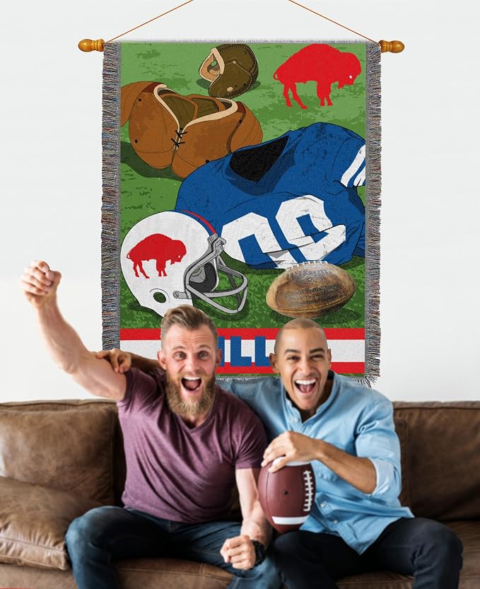 Northwest NFL Woven Tapestry Wall Hanging, 48 x 60 Inches, Officially Licensed, Decorative Fringes