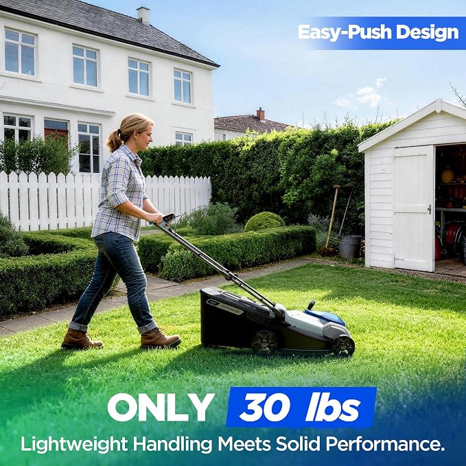 18-Inch 80V Max Brushless Self-Propelled Lawn Mower | Includes Dual 40V Max 4.0Ah Batteries and Charger, Self-propelled Drive for Easier Mowing