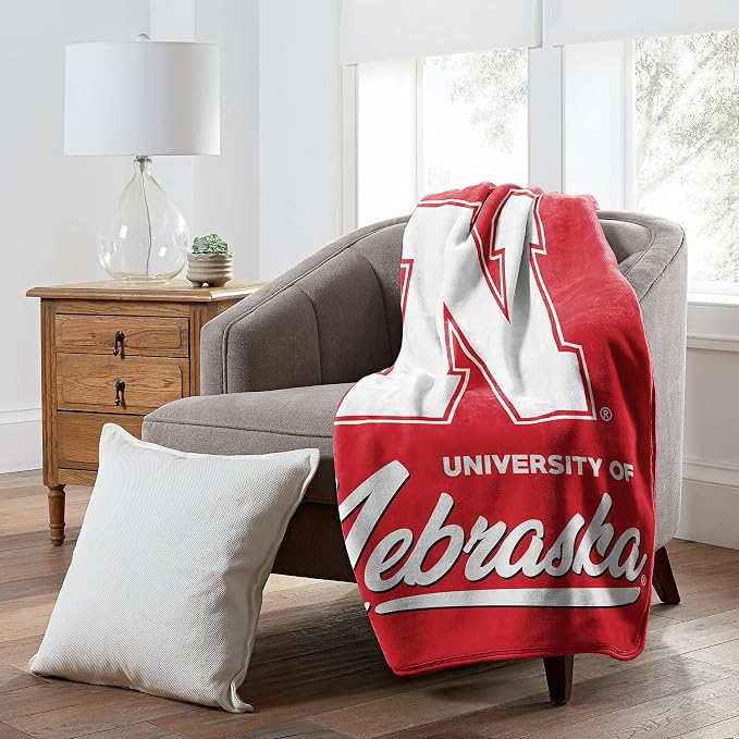 Northwest NCAA Unisex-Adult Raschel Throw Blanket