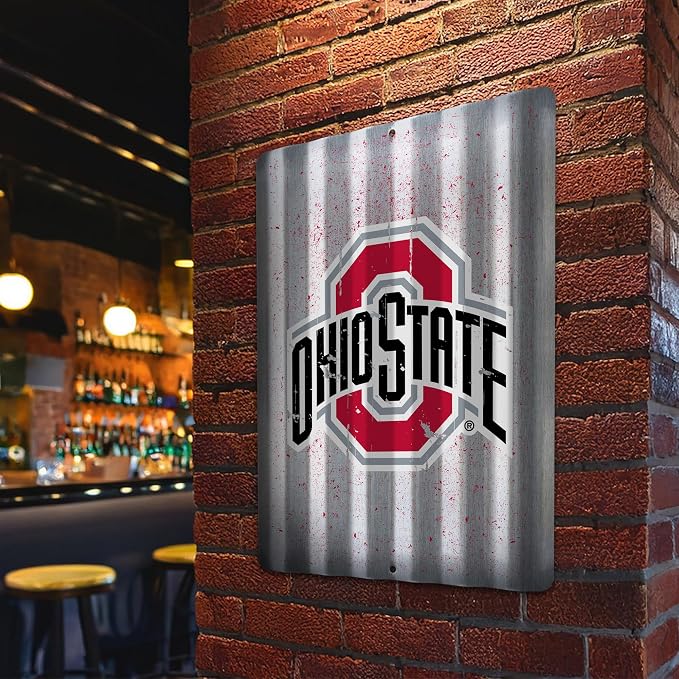 Rico Industries NCAA 12" X 16" Tin Metal Roof Sign