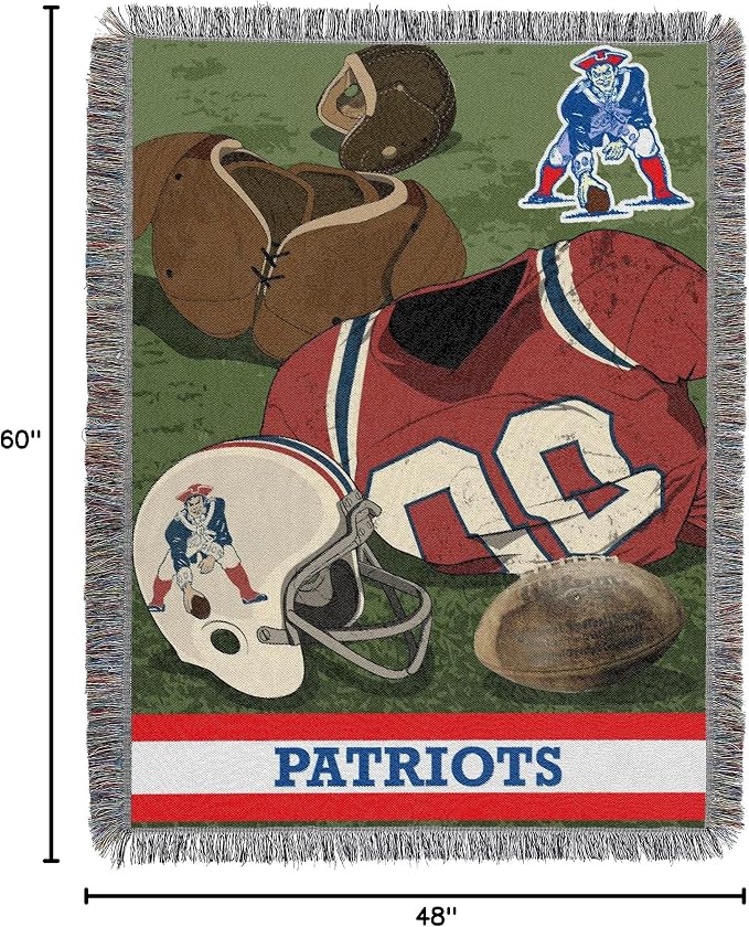 Northwest NFL Woven Tapestry Wall Hanging, 48 x 60 Inches, Officially Licensed, Decorative Fringes
