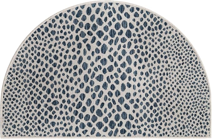 Jill Zarin Jill Zarin Outdoor Collection Area Rug - Cape Town (2' 7" x 4' 1" Hearth Blue/Olive)