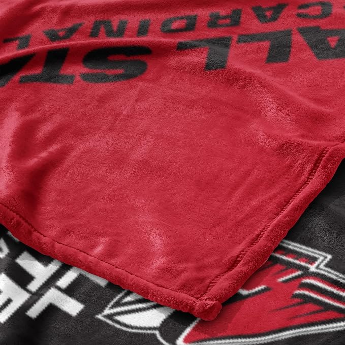 Northwest NCAA Silk Touch Throw Blanket, Ultra Soft Plush Polyester, Lightweight Warm Decorative Fan Gift, 46 x 60 in