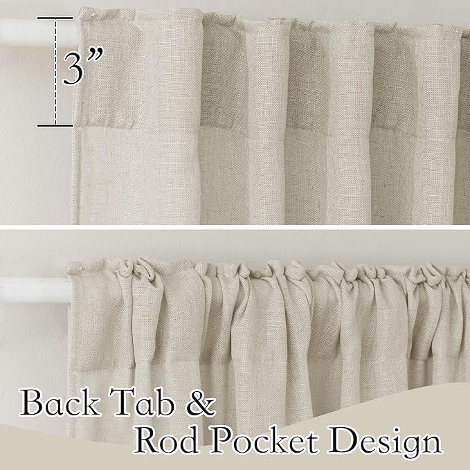 RYB HOME Sheer Curtains 63 inches - Image 2