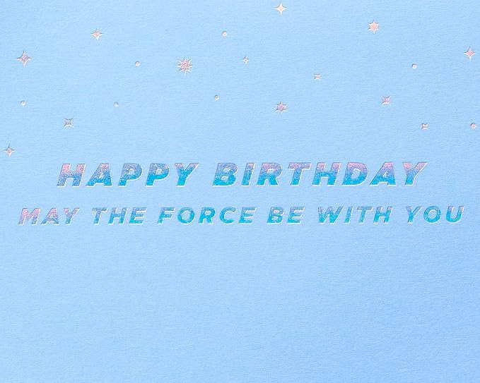 Papyrus Star Wars Birthday Card (May the Force Be With You)