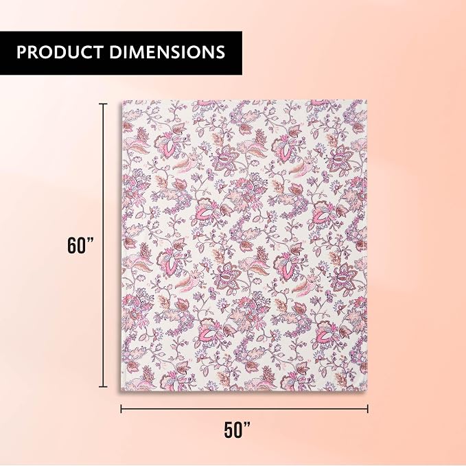 Jessica Simpson Plush 50"X60" Throw Blanket - Bertha Rose Lilac