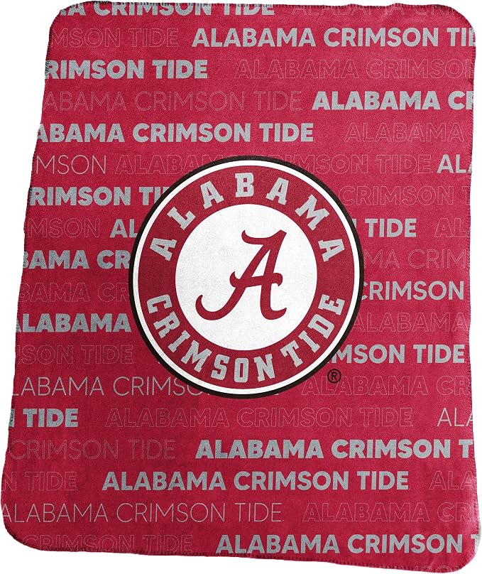 Logo Brands NCAA Classic Fleece Throw Blanket -50” x 60” Ultra-Soft Game Day Blanket with Bold Team Colors & Logo – Cozy College Team Bedding for Fans & Alumni