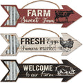 DII Farmhouse Wall Art Sign, Arrows, 3 Piece