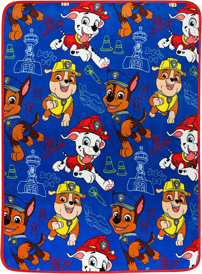 Franco Kids Bedding Super Soft Plush Throw Blanket, 46 in x 60 in, Paw Patrol