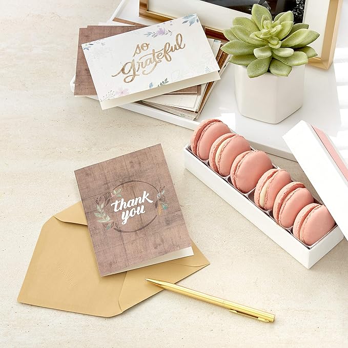 Hallmark Thank You Cards and Birthday Cards Assortment (68 Cards with Envelopes)