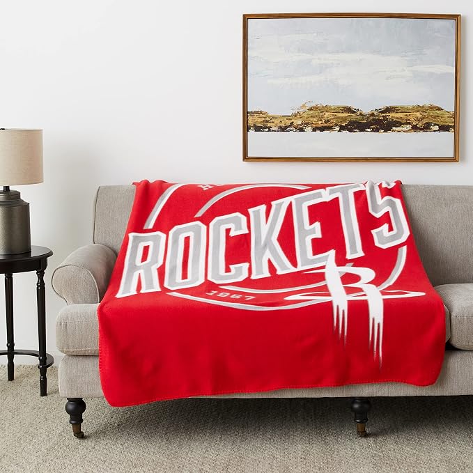 Northwest NBA Houston Rockets Unisex-Adult Fleece Throw Blanket, 50" x 60", Campaign