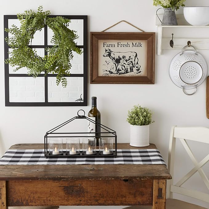 DII Farmhouse Wall Art Sign, Fresh Milk