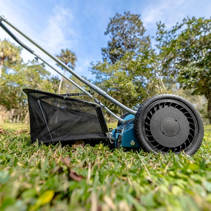 American Lawn Mower 1804-18 18" 5-Blade Reel Mower with Grass Catcher
