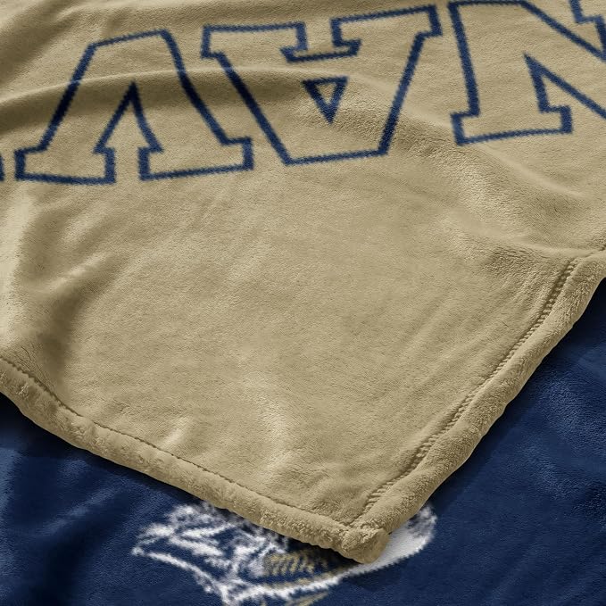Northwest NCAA Silk Touch Throw Blanket, Ultra Soft Plush Polyester, Lightweight Warm Decorative Fan Gift, 46 x 60 in