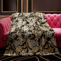 Baby Phat Oversized Plush Throw Blanket, Leopard with Chains, 60" x 70"