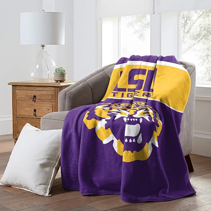 Northwest NCAA Unisex-Adult Raschel Throw Blanket