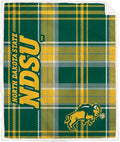 NCAA North Dakota State Bisons Playmaker Plaid Ultra Cozy Sherpa Throw