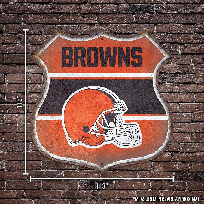 Rico Industries NFL Football San Francisco 49ers Rustic 11.5" Metal Route Sign