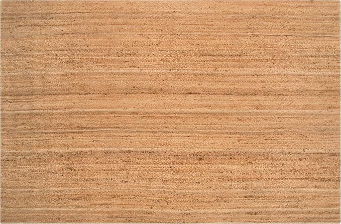 Hausattire Hand Woven Jute Braided Rug, 6'x9' – Natural, Reversible Boho Entry Area Rugs for Kitchen, Living Room I Farmhouse Indoor Outdoor Decorative Floor Rug, 72x108 Inches