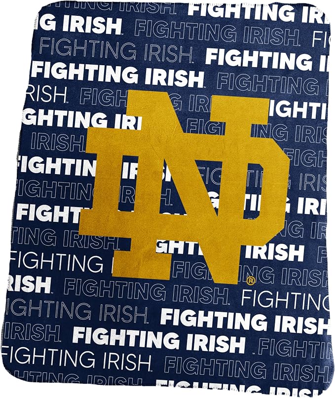 Logo Brands NCAA Classic Fleece Throw Blanket -50” x 60” Ultra-Soft Game Day Blanket with Bold Team Colors & Logo – Cozy College Team Bedding for Fans & Alumni