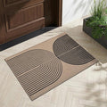 GarveeHome Modern Rainbow Easy Jute Entryway Rug 2x3 for Indoor Outdoor Front Door Mat Neutral Non Slip Non Shedding Washable Carpet Farmhouse Kitchen Mat