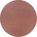 Unique Loom Collection Casual Transitional Solid Heathered Indoor/Outdoor Flatweave Area Rug (13' Round, Rust Red/Beige)