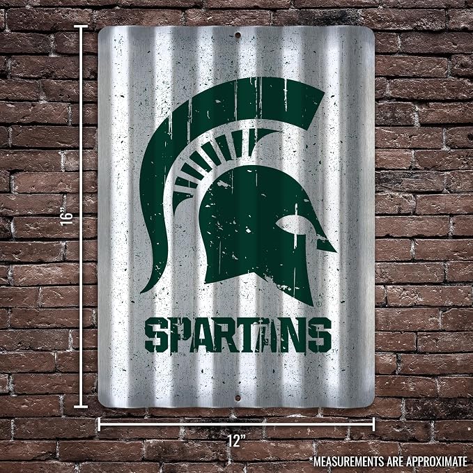 Rico Industries NCAA 12" X 16" Tin Metal Roof Sign