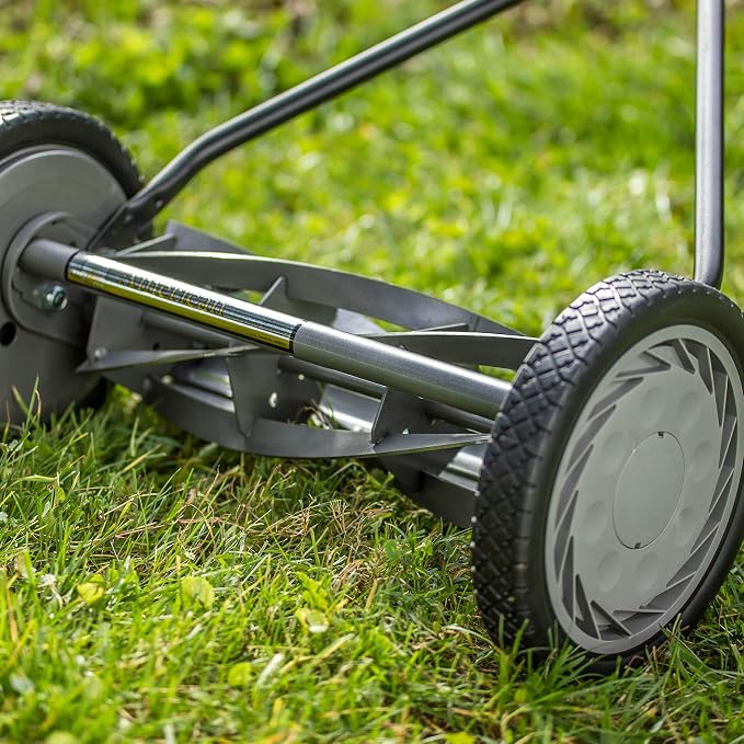 American Lawn Mower 1415-16 16-Inch 5-Blade Push Reel Lawn Mower, Gray